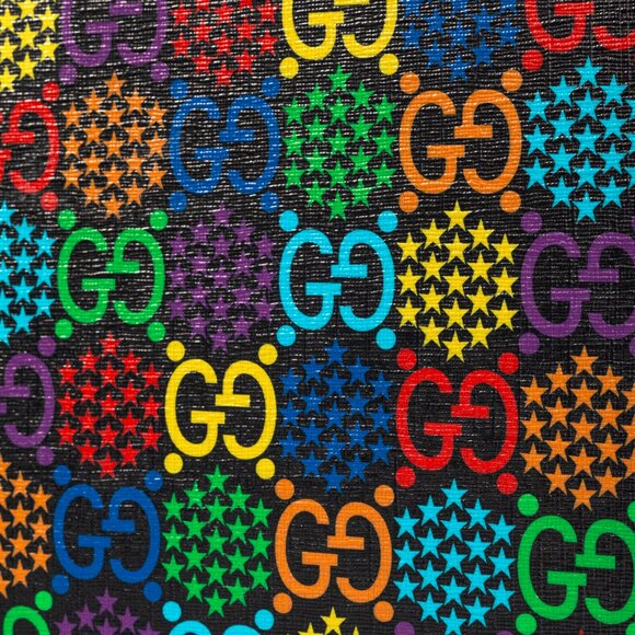 Gucci Black-Multi GG Psychedelic Zip Pouch - Picture 6 of 12